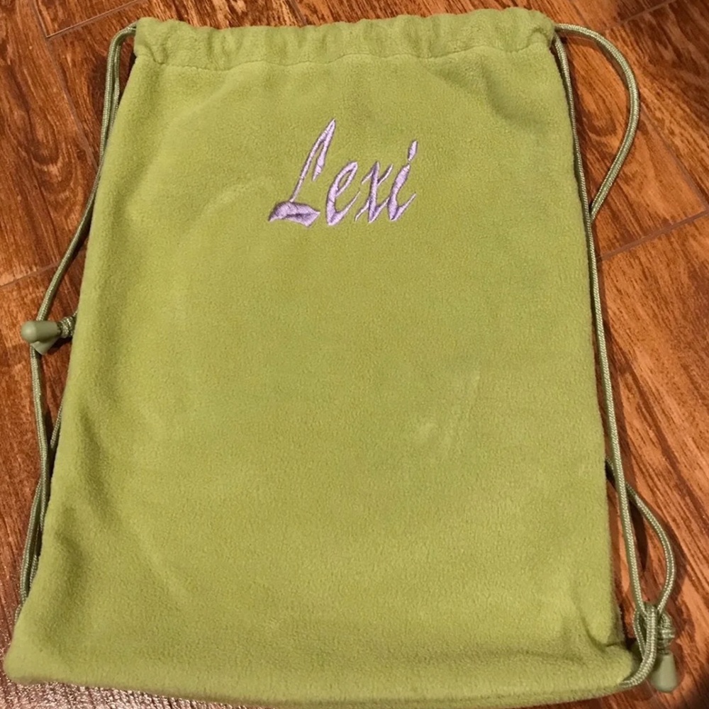 "Lexi" Drawstring Backpack Purse Handbag Green Lexi Alexis